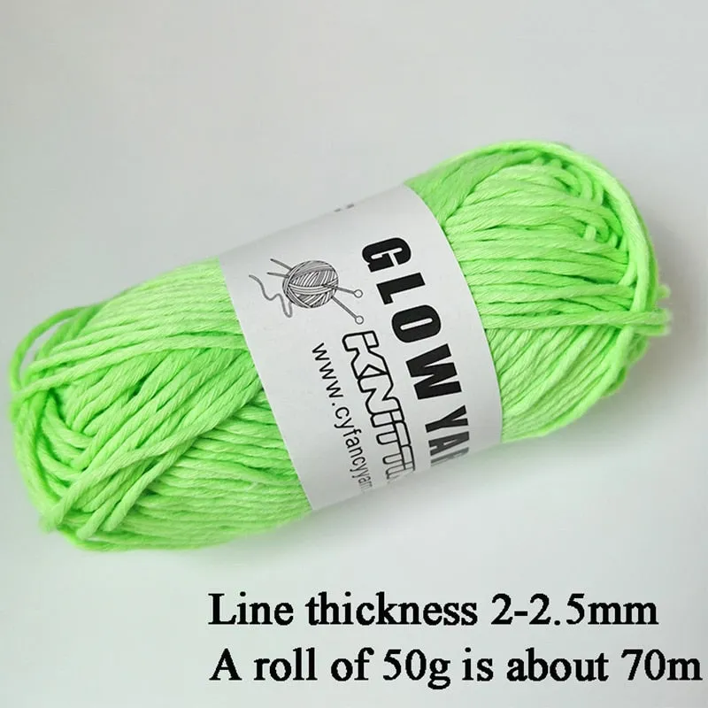 Sparkle Glow Luminous Knitting Yarn