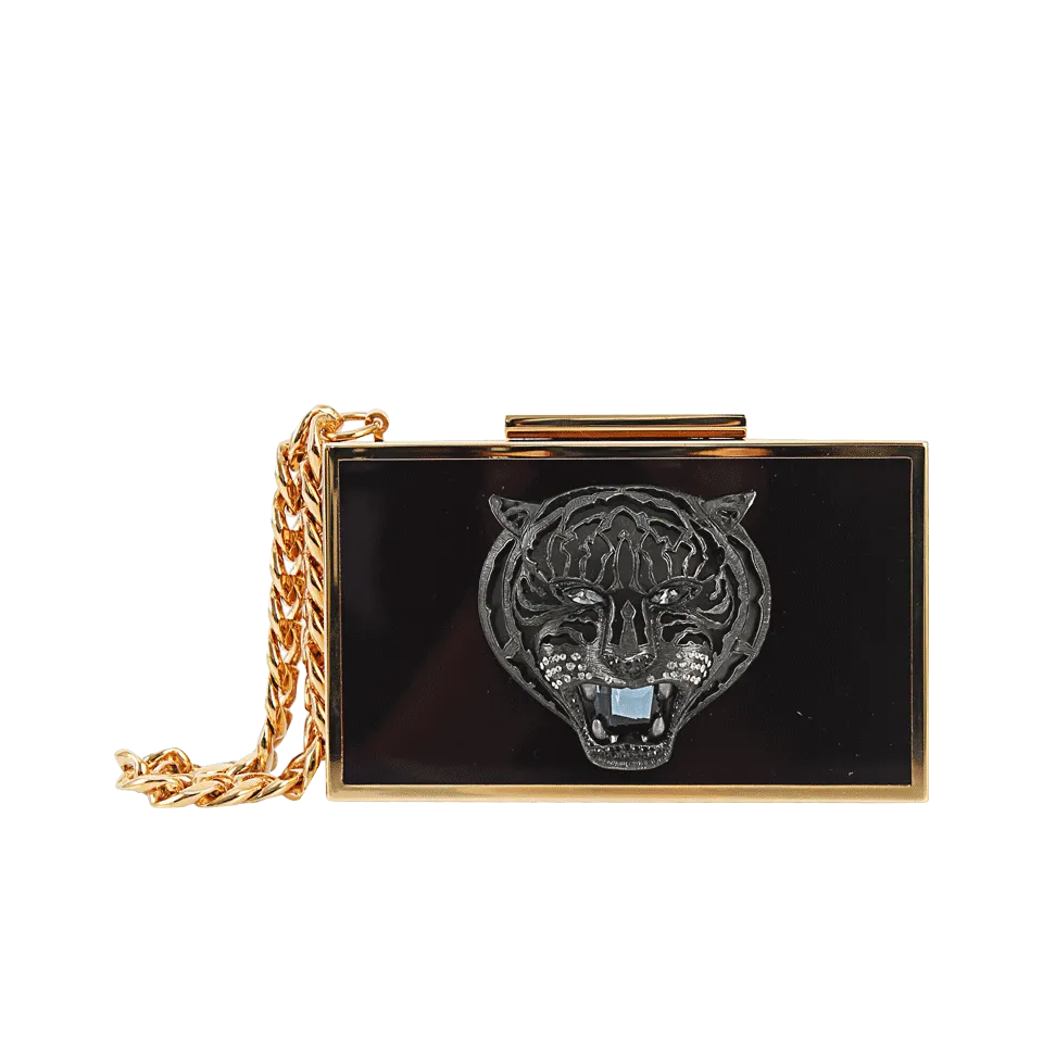 Square Panther Box Wristlet