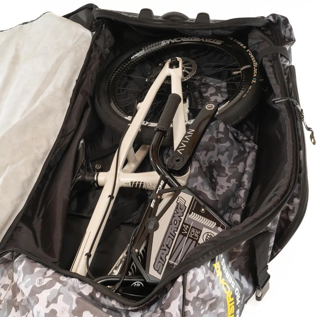 Stay Strong V2 Pro Series Golf/Bike Bag - Black/Grey Camo