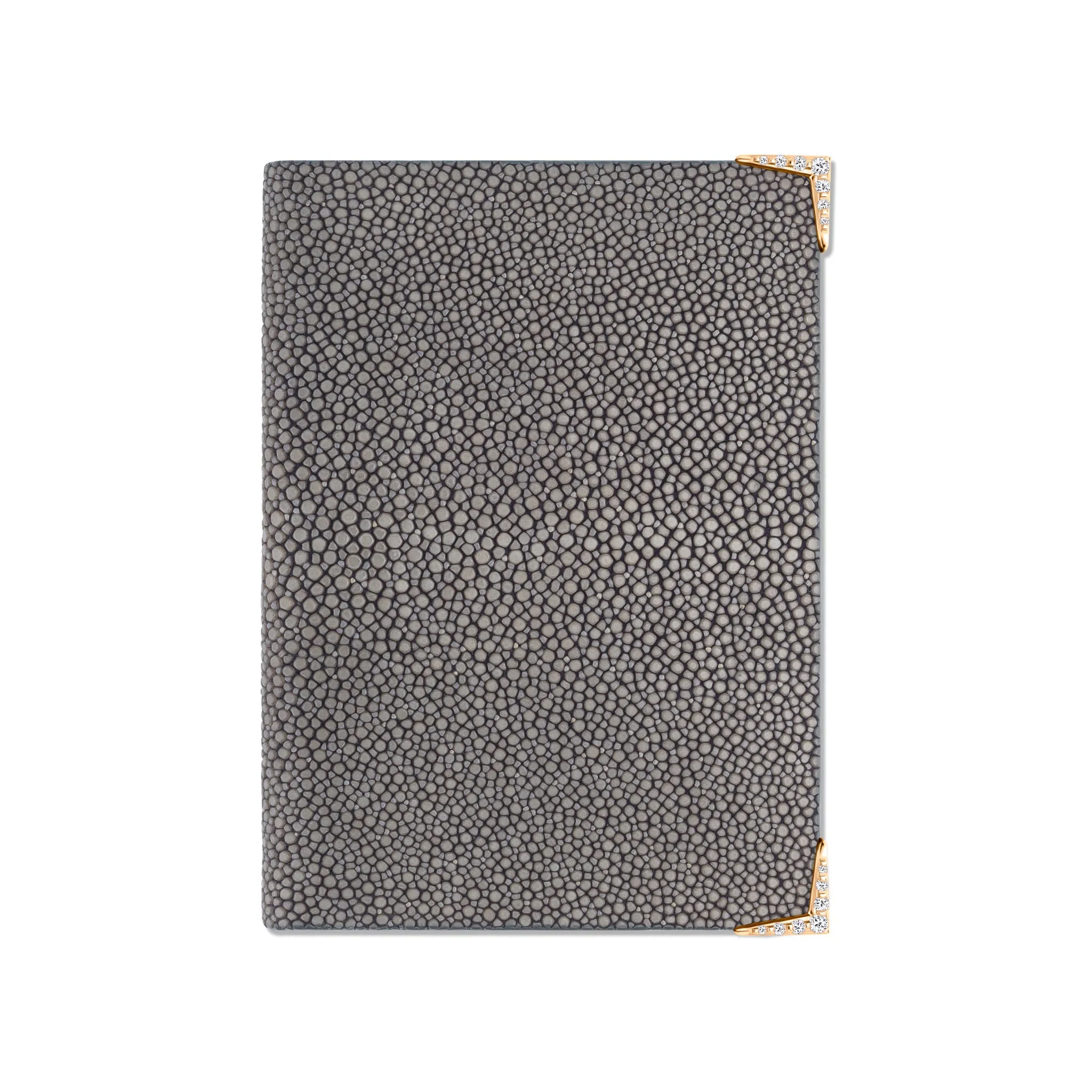 StingHD Diamond-Encrusted Rose Gold & Grey Stingray Leather Wallet