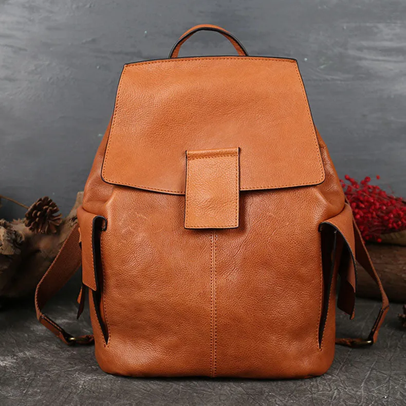 Stylish Ladies Genuine Leather Backpack Purse Rucksack Bag For Women