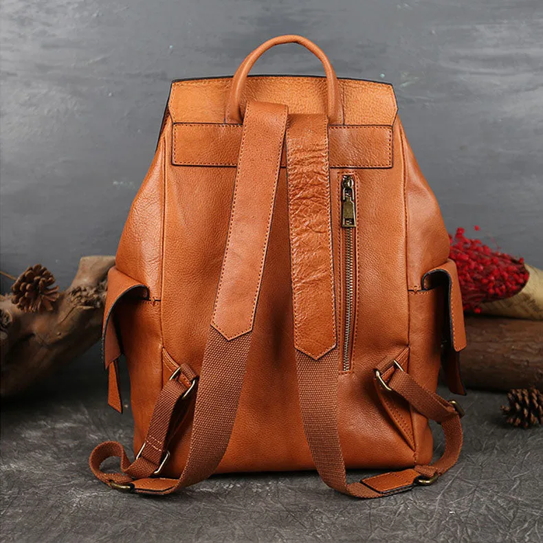 Stylish Ladies Genuine Leather Backpack Purse Rucksack Bag For Women