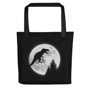 T-Rex Moon Tote Bag