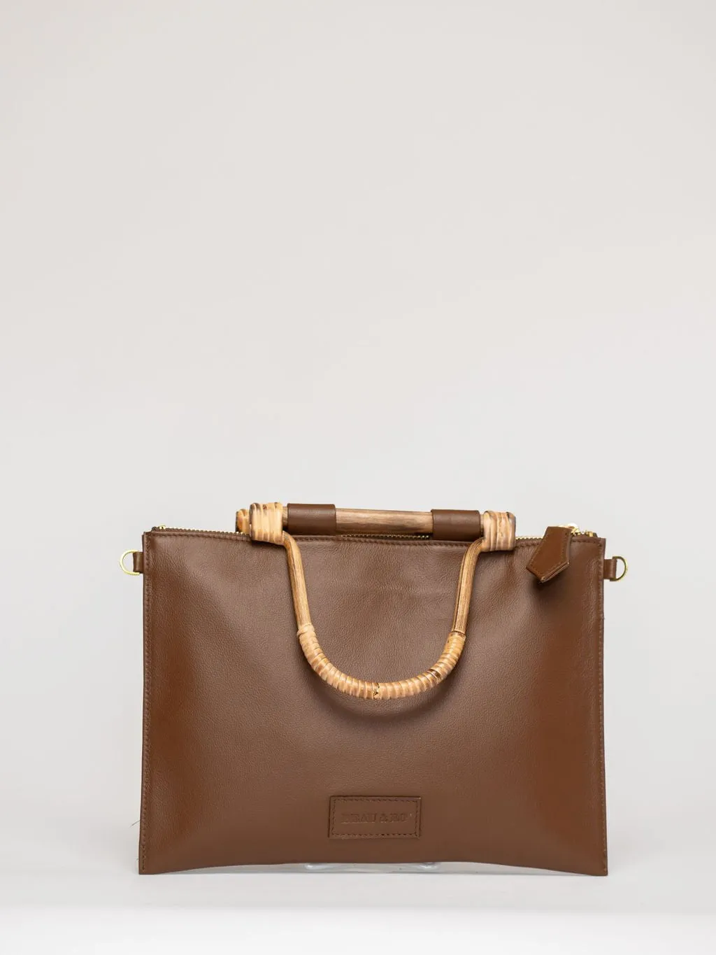 The Bamboo Clutch   Crossbody | Chocolate