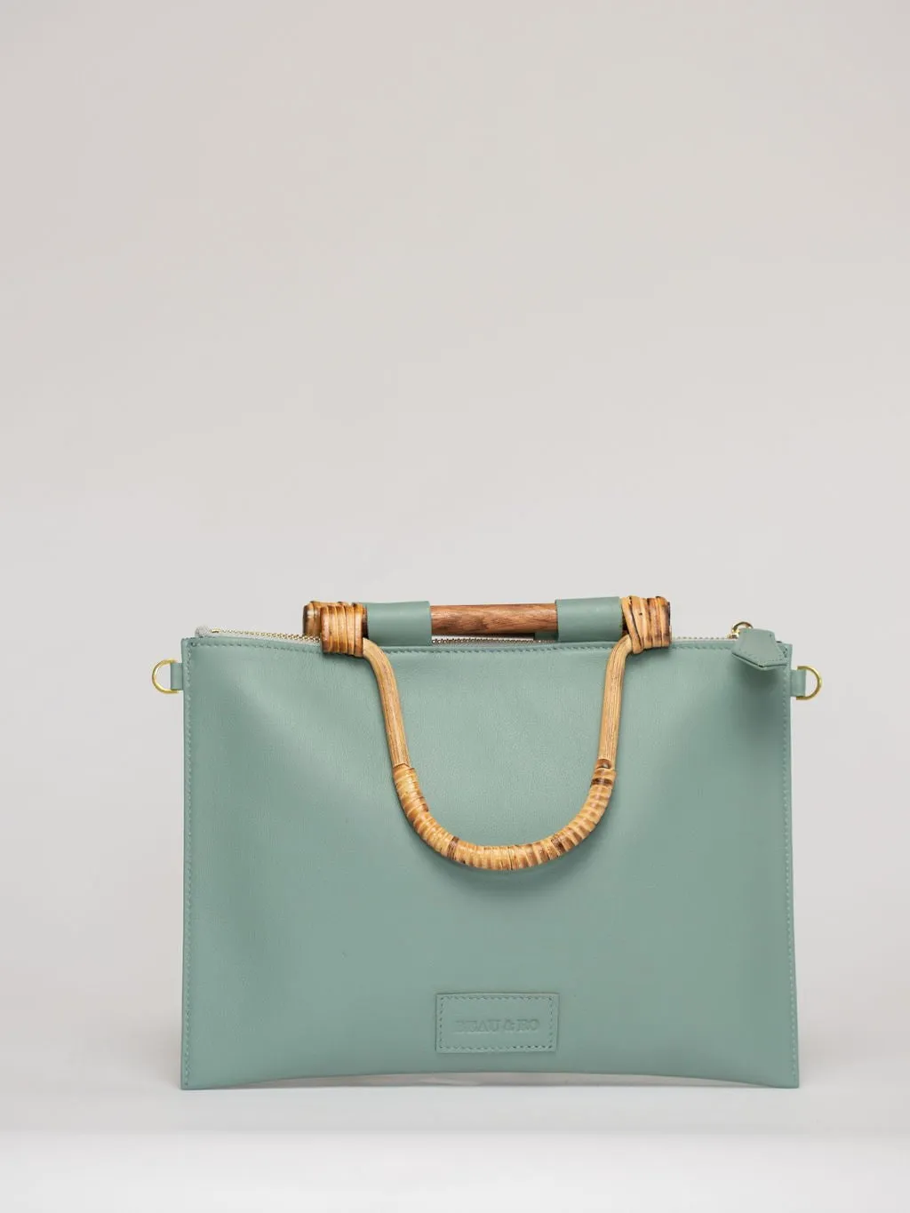 The Bamboo Clutch   Crossbody | Seafoam