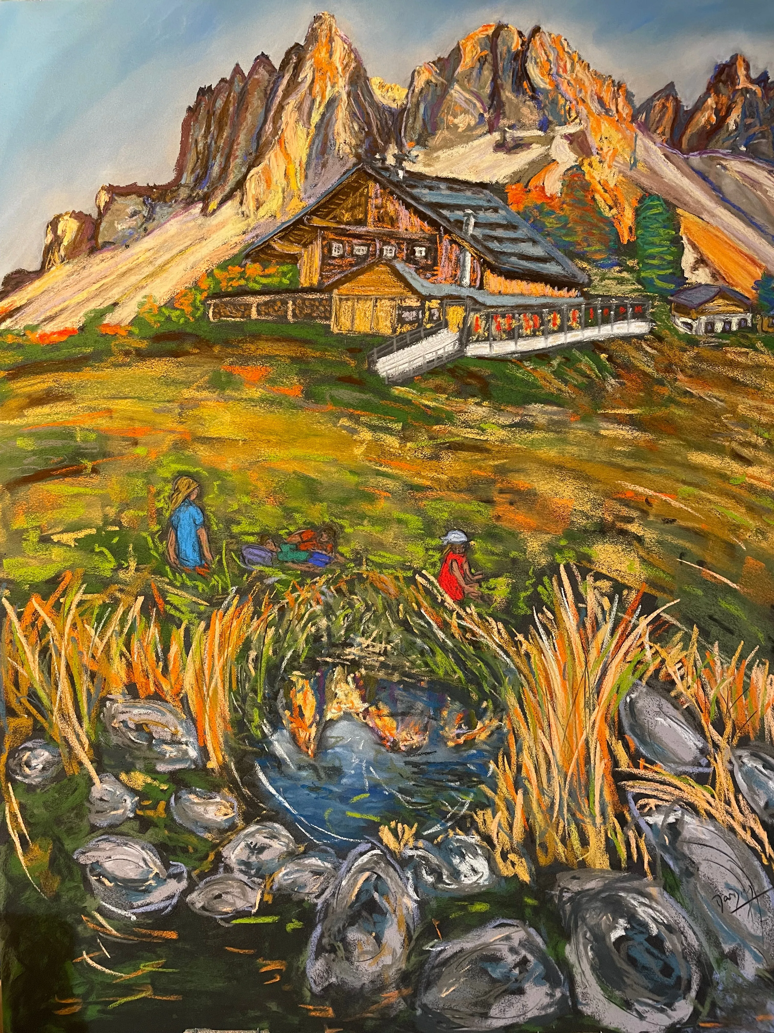 The Geisleralm Painting