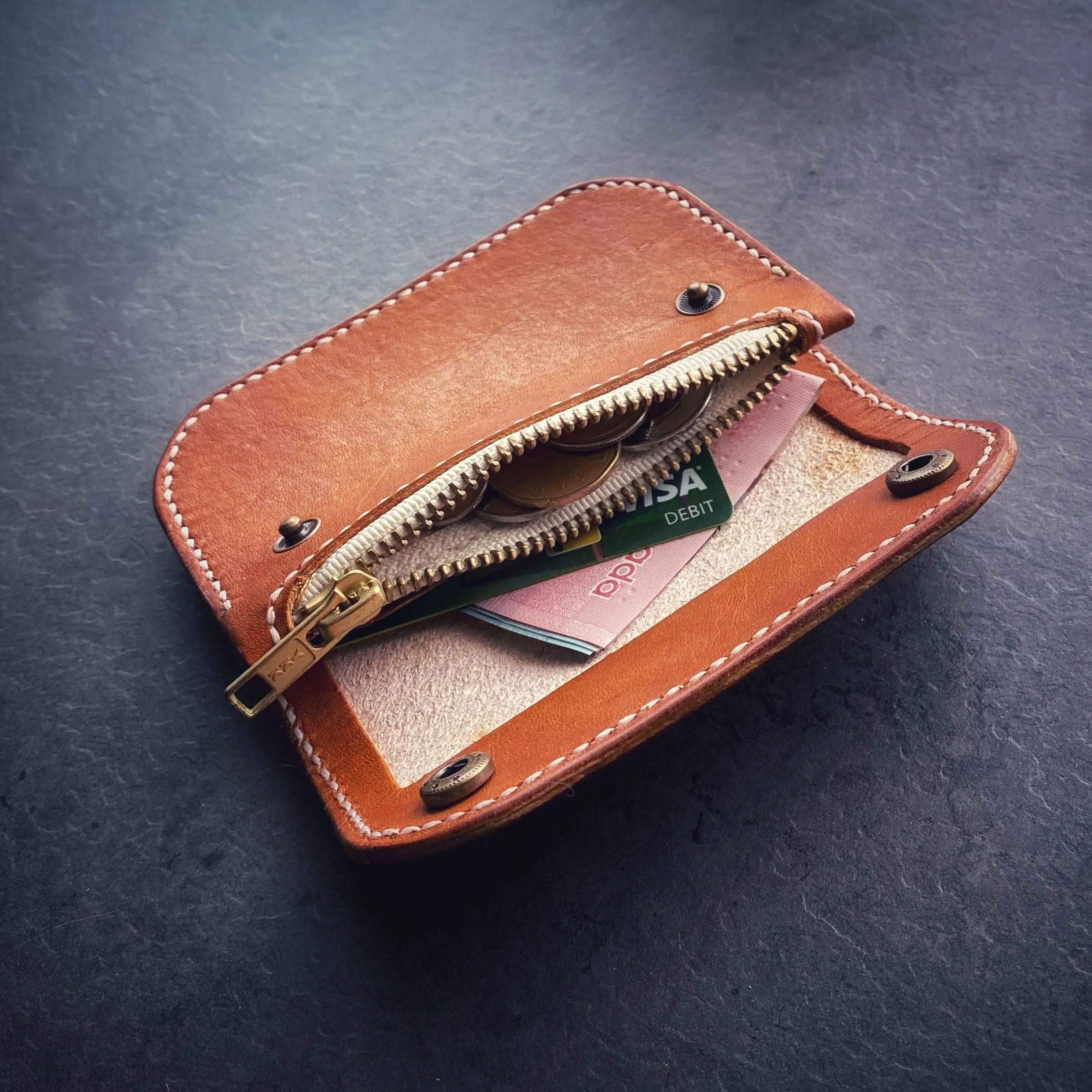 The Maple | Handmade Veg Tan Leather Wallet