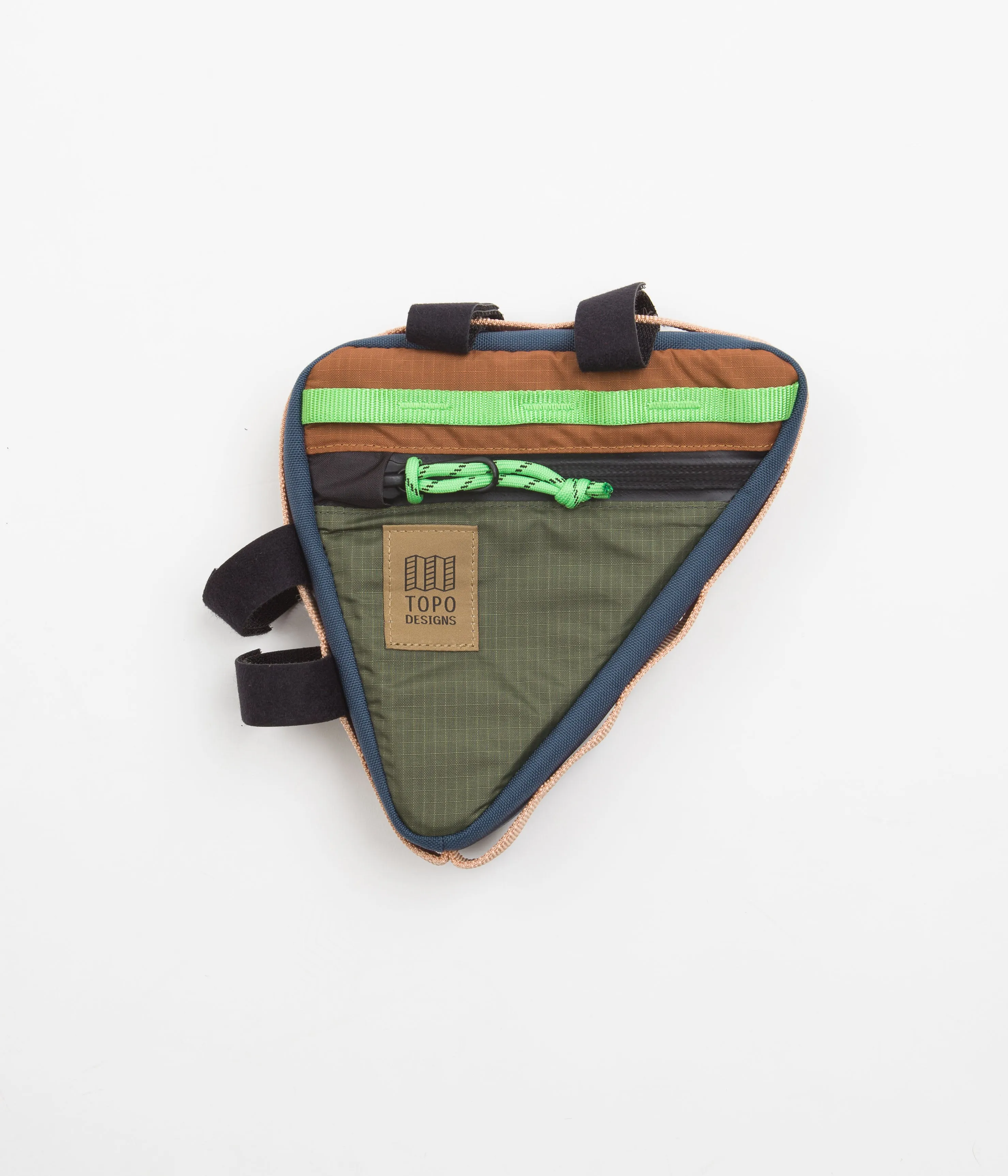 Topo Designs Bike Frame Bag - Olive / Clay