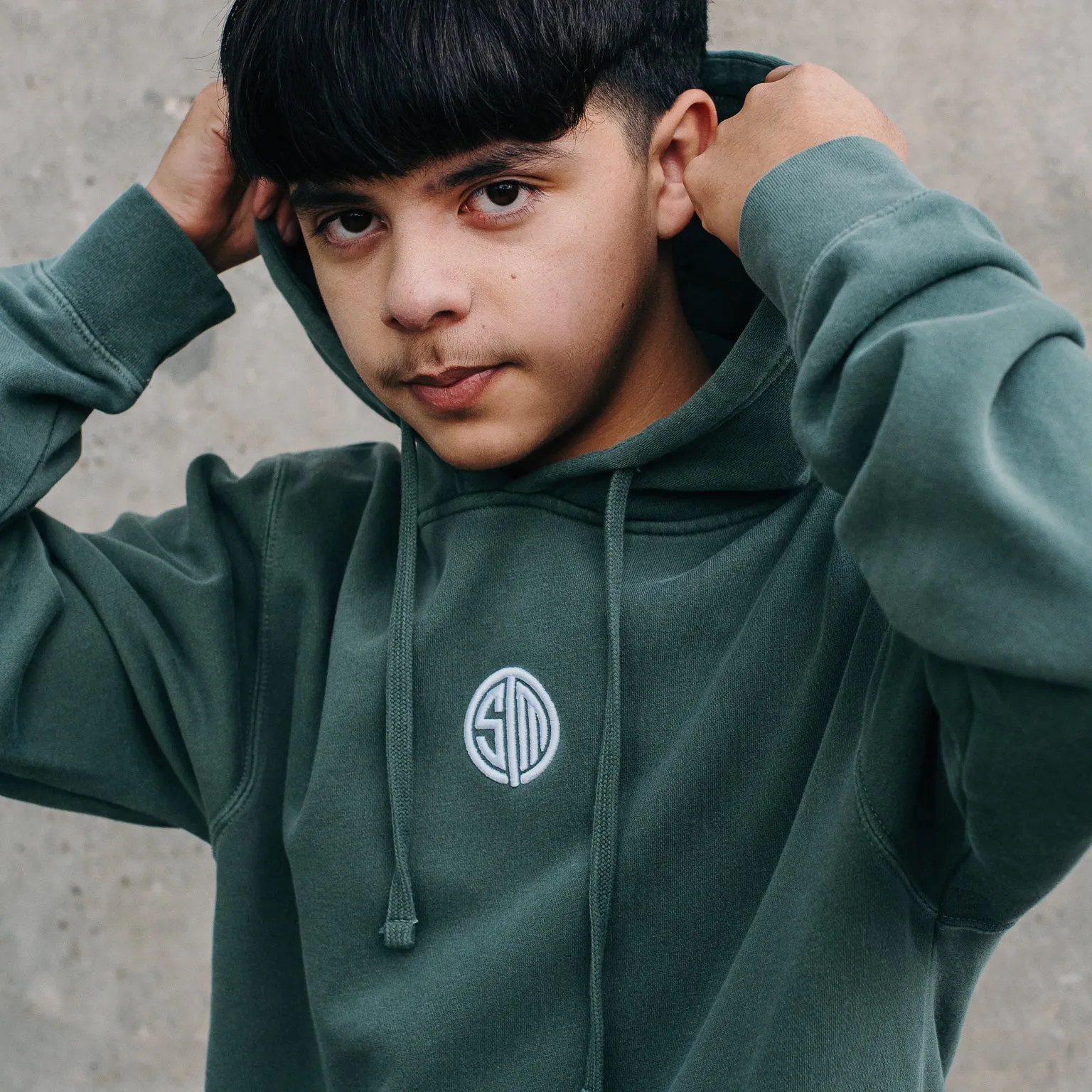 TSM Logo Hoodie Alpine Green