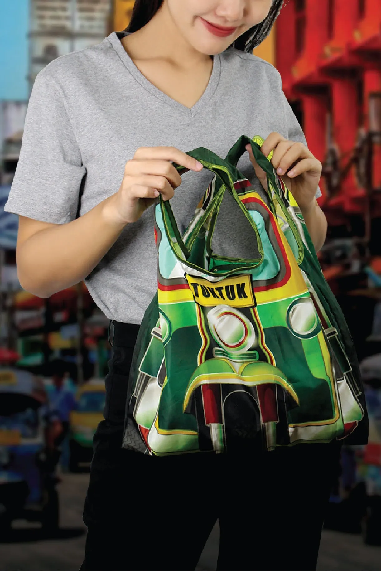 TUK TUK EASY BAG - M : GREEN