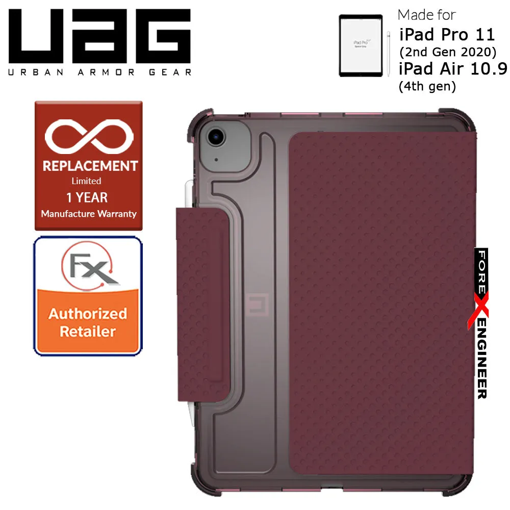 UAG [U] Lucent for iPad Air 10.9" ( 5th - 4th Gen ) ( 2022 - 2020 ) - iPad Pro 11 2020 (2nd Gen) - Aubergine- Dusty Rose Color (Barcode : 812451038279 )