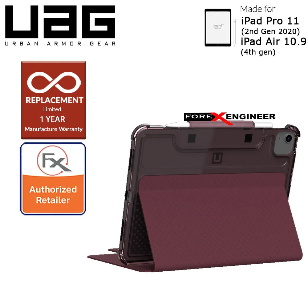 UAG [U] Lucent for iPad Air 10.9" ( 5th - 4th Gen ) ( 2022 - 2020 ) - iPad Pro 11 2020 (2nd Gen) - Aubergine- Dusty Rose Color (Barcode : 812451038279 )