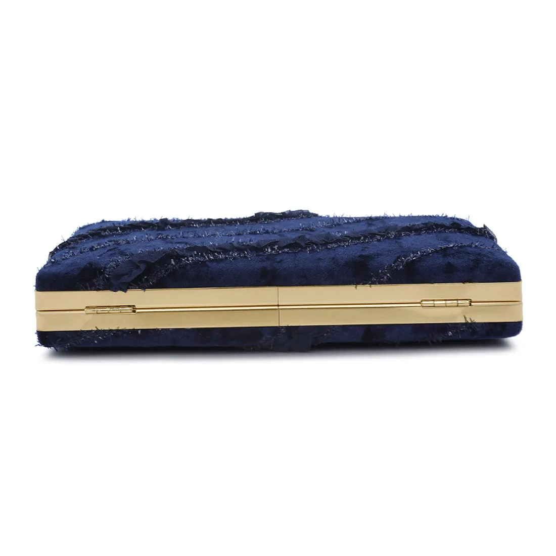 Velvet Ribbon Clutch Bag