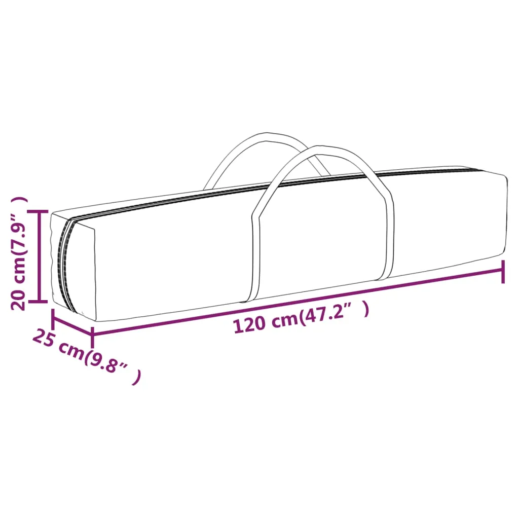 vidaXL Folding Party Tent with Sidewalls White 3x6 m