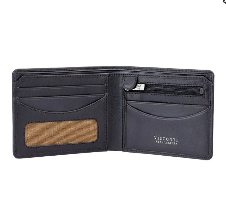 Visconti Francesca Cash & Coin Wallet - Black