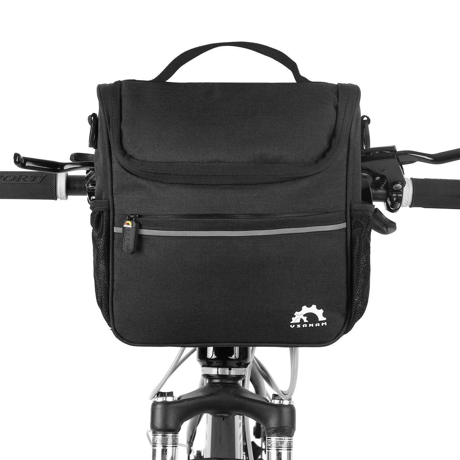 Waterproof Bike Handlebar Insulated Cooler Bag Front Bag Mountain Road Bicycle Cycling Handlebar Basket Bag Pannier Shoulder Bag