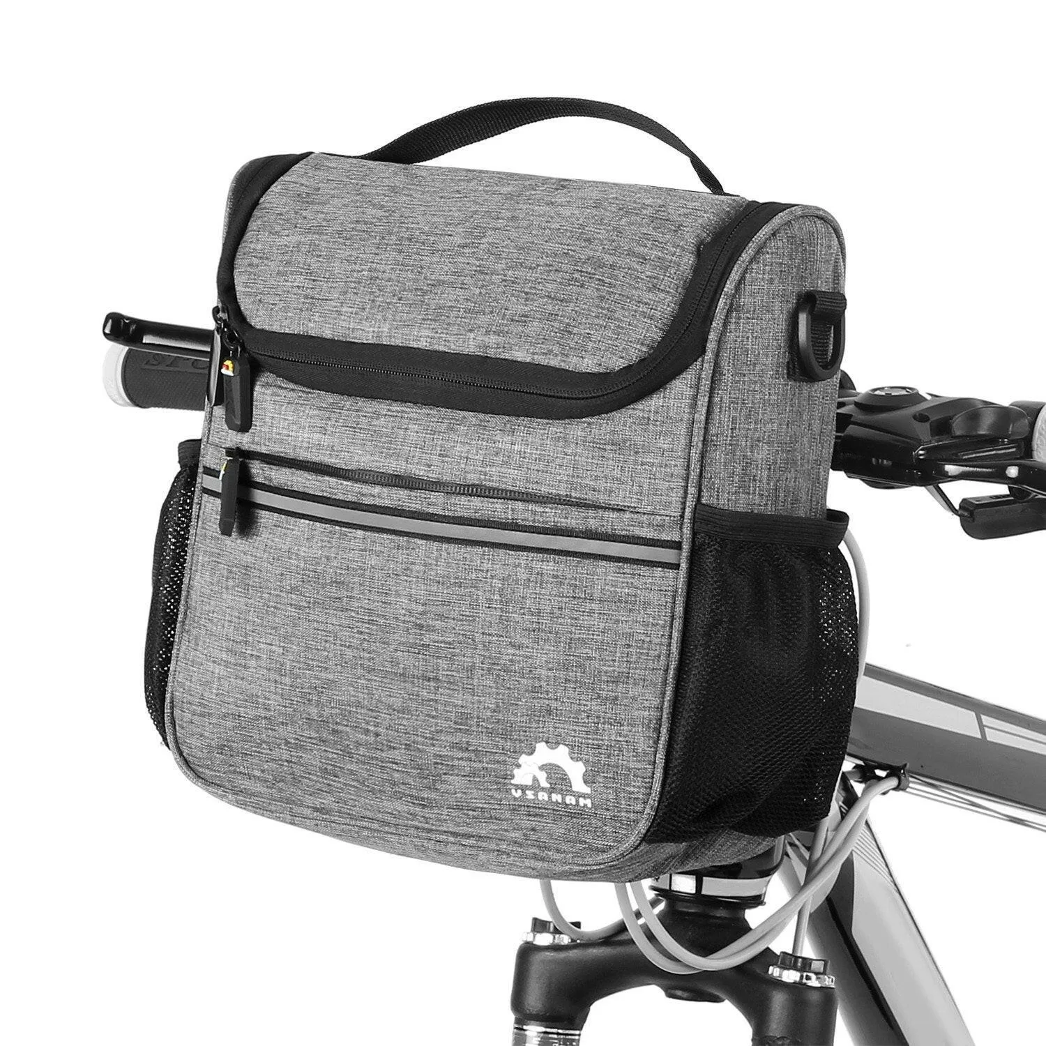 Waterproof Bike Handlebar Insulated Cooler Bag Front Bag Mountain Road Bicycle Cycling Handlebar Basket Bag Pannier Shoulder Bag