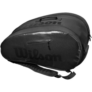 Wilson Luxury Super Tour Black Padel Racket Bag [WS]