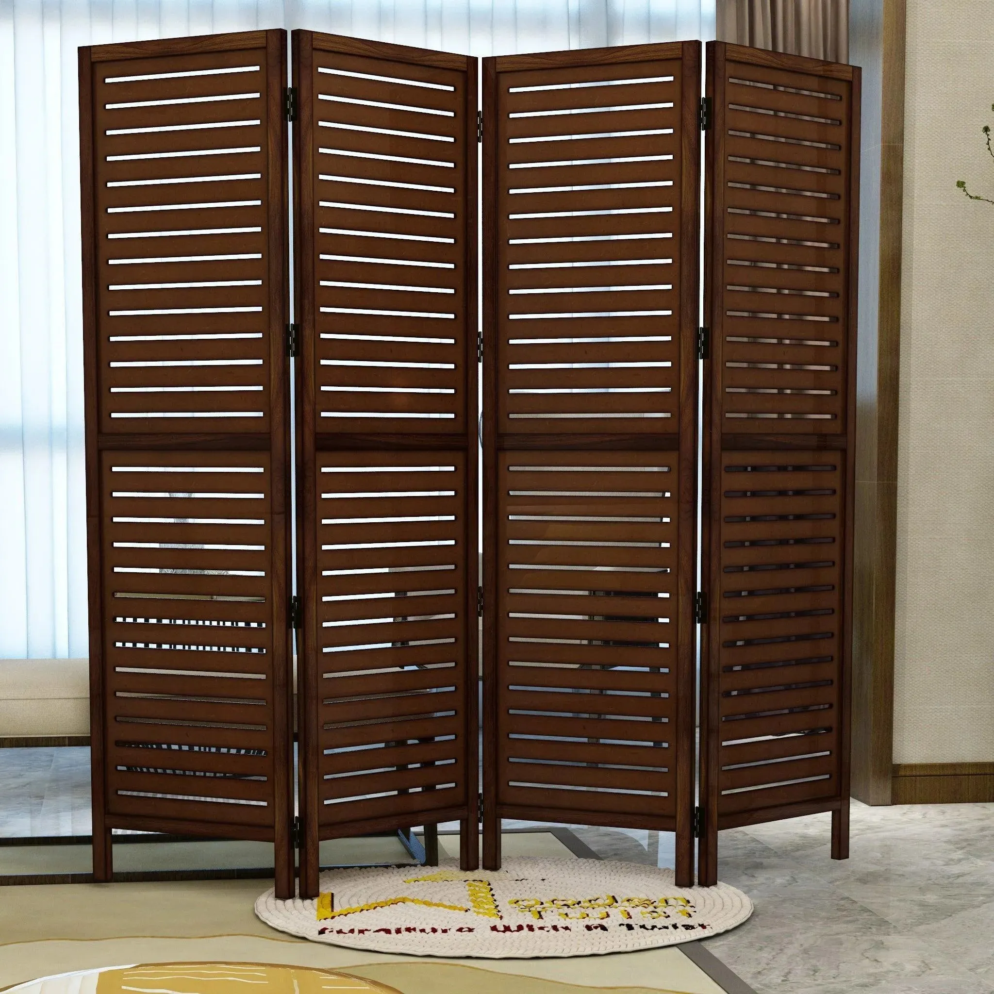 Wooden Handicrafts Partition Wooden Room Divider (Mango Wood)