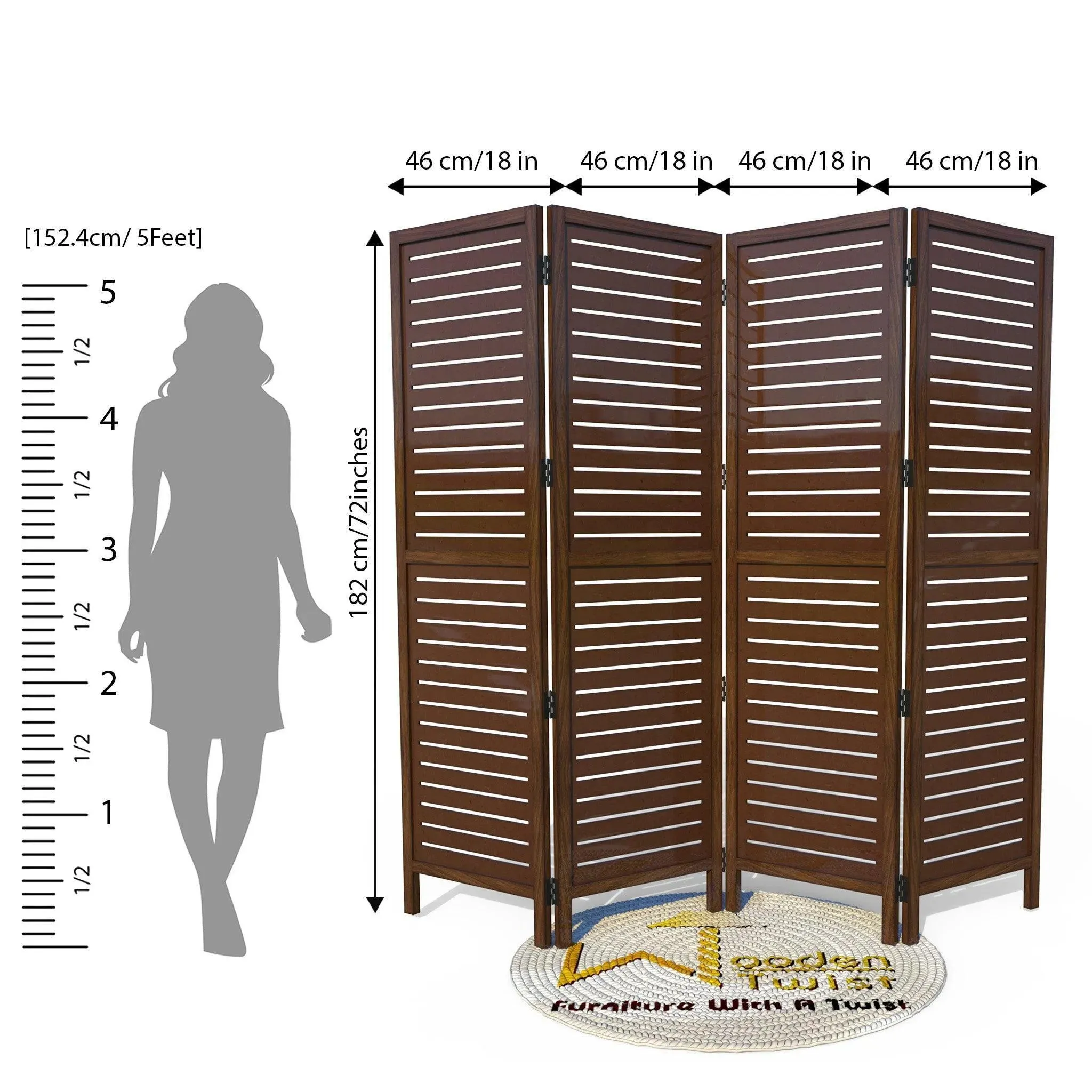 Wooden Handicrafts Partition Wooden Room Divider (Mango Wood)