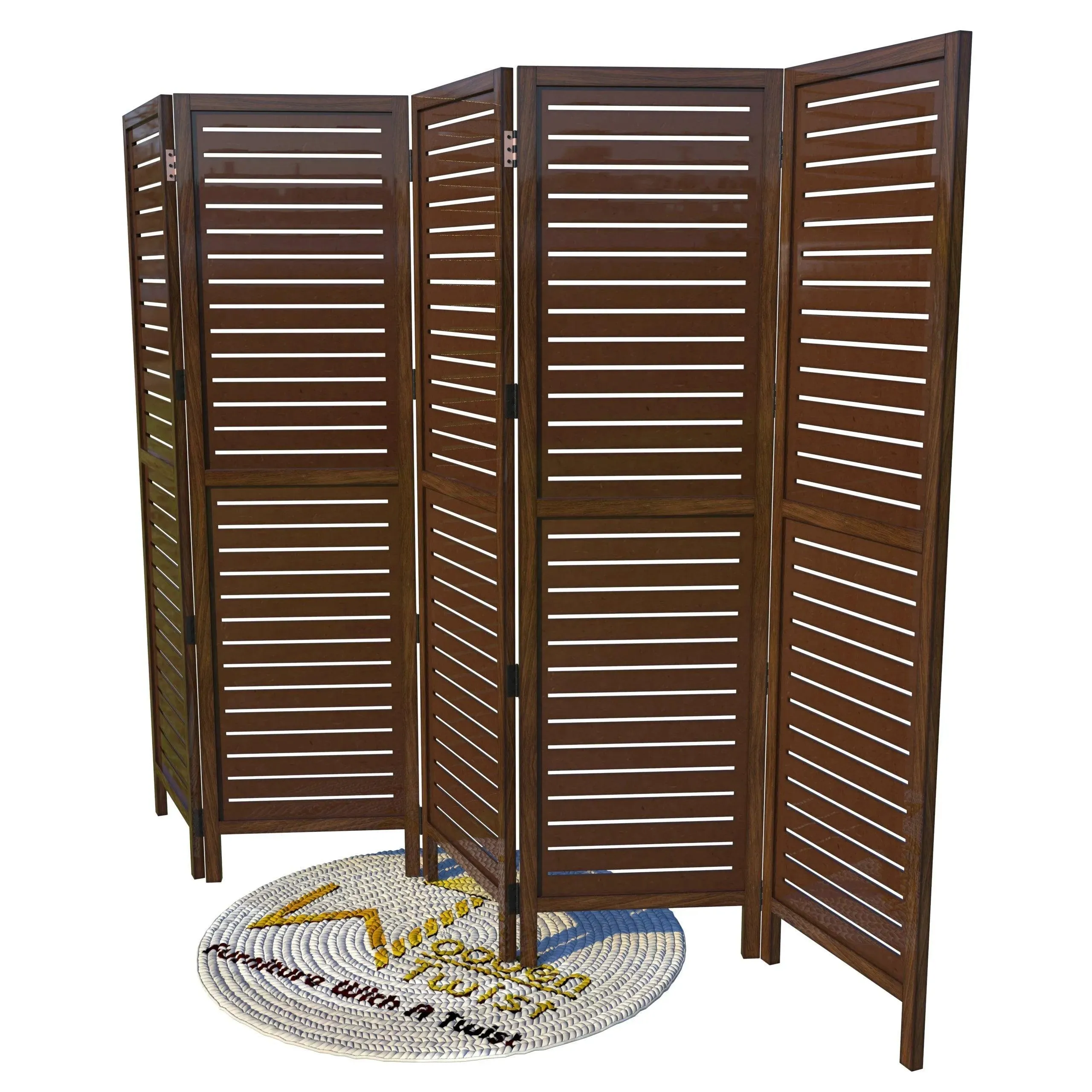 Wooden Handicrafts Partition Wooden Room Divider (Mango Wood)