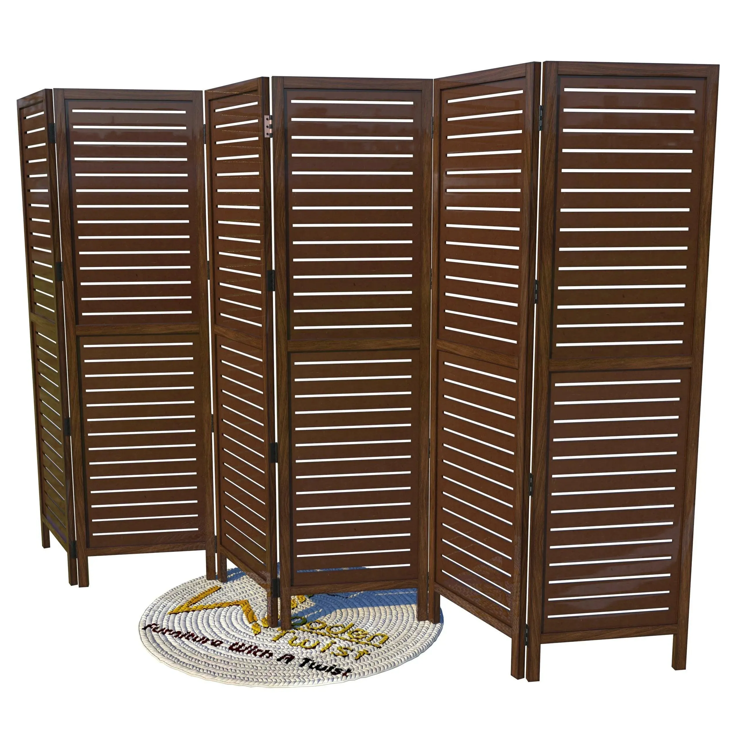 Wooden Handicrafts Partition Wooden Room Divider (Mango Wood)