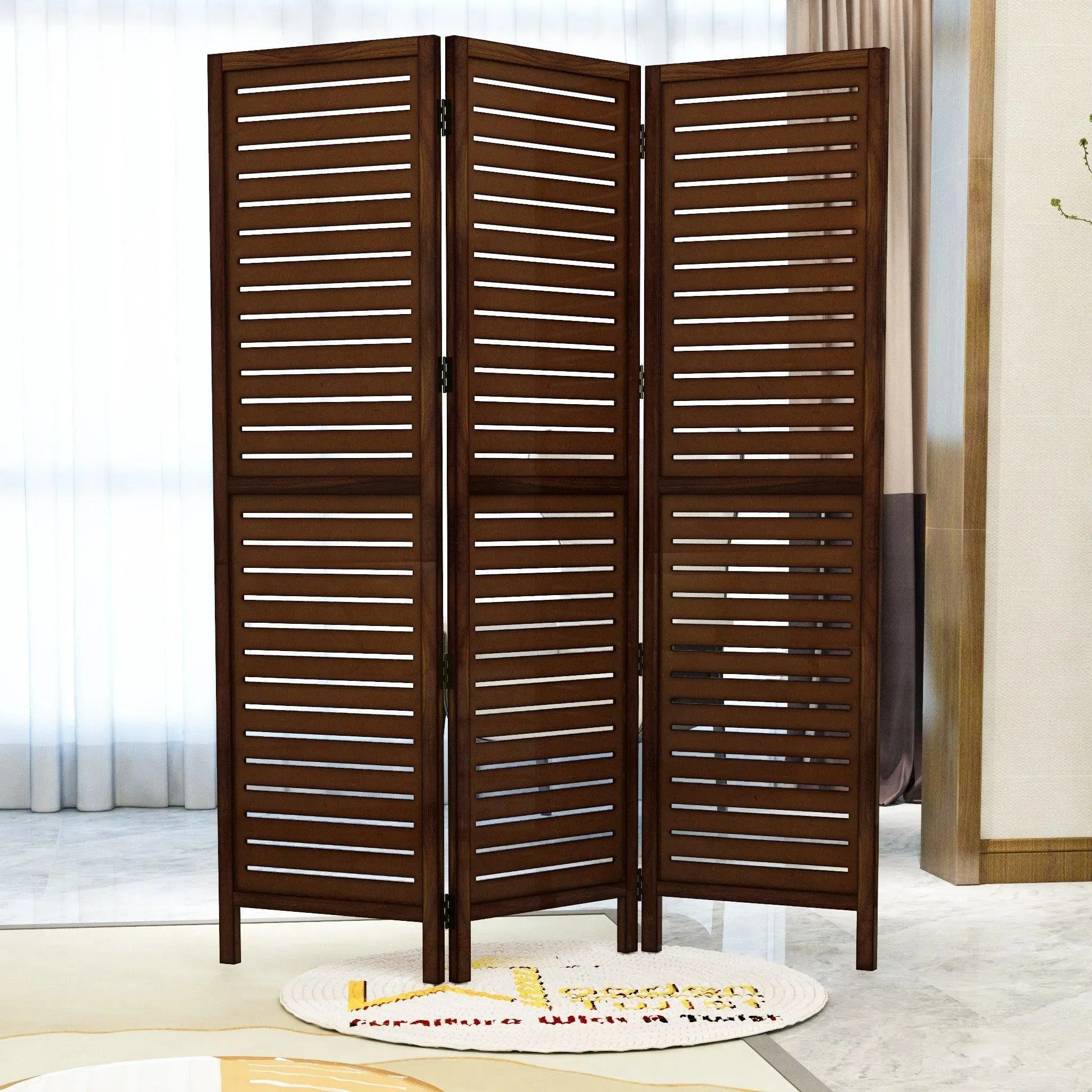 Wooden Handicrafts Partition Wooden Room Divider (Mango Wood)