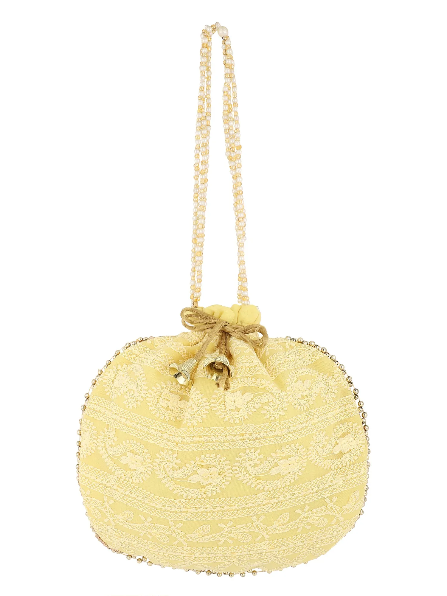 Yellow Potli Bag Clutch