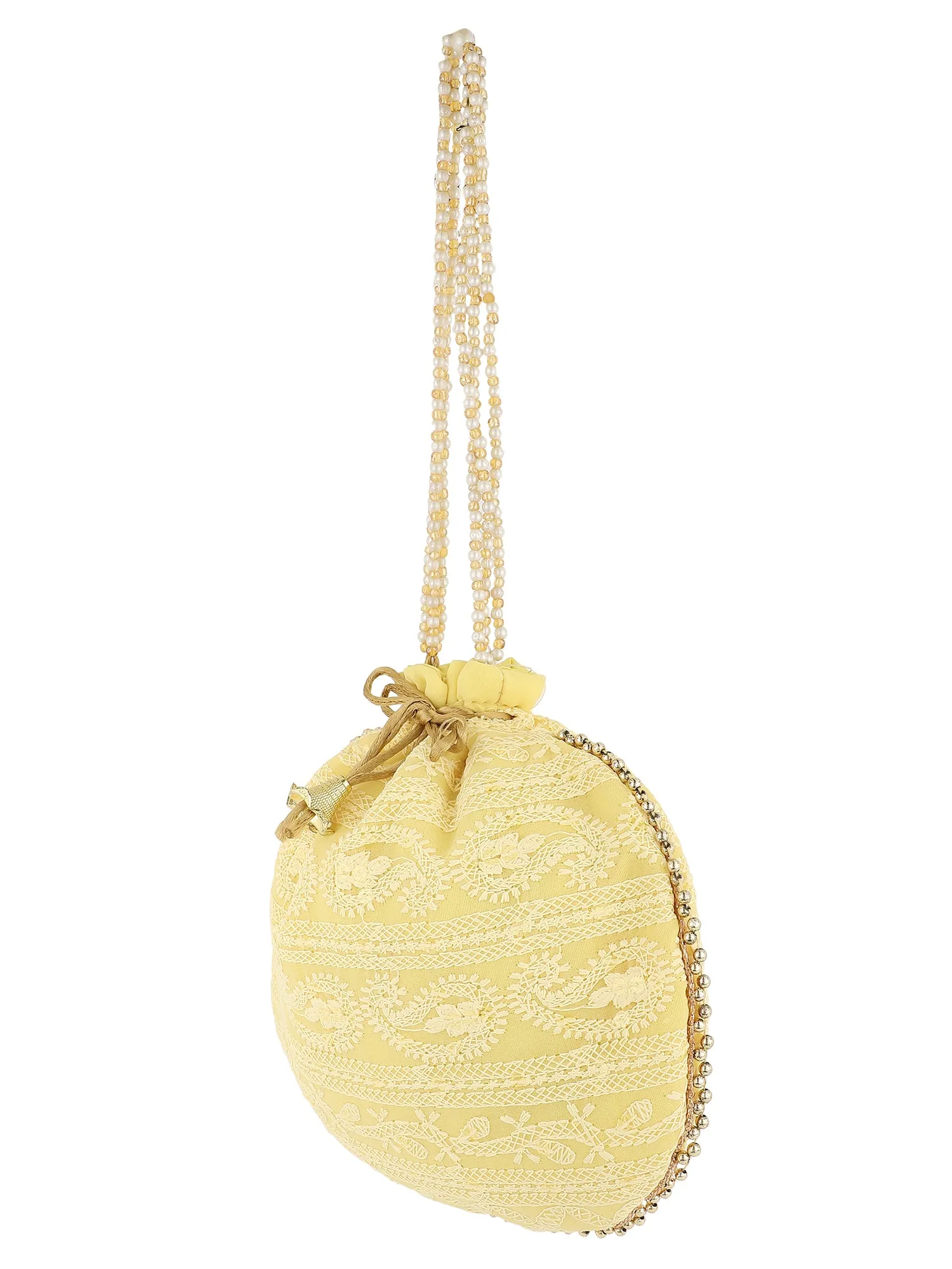 Yellow Potli Bag Clutch