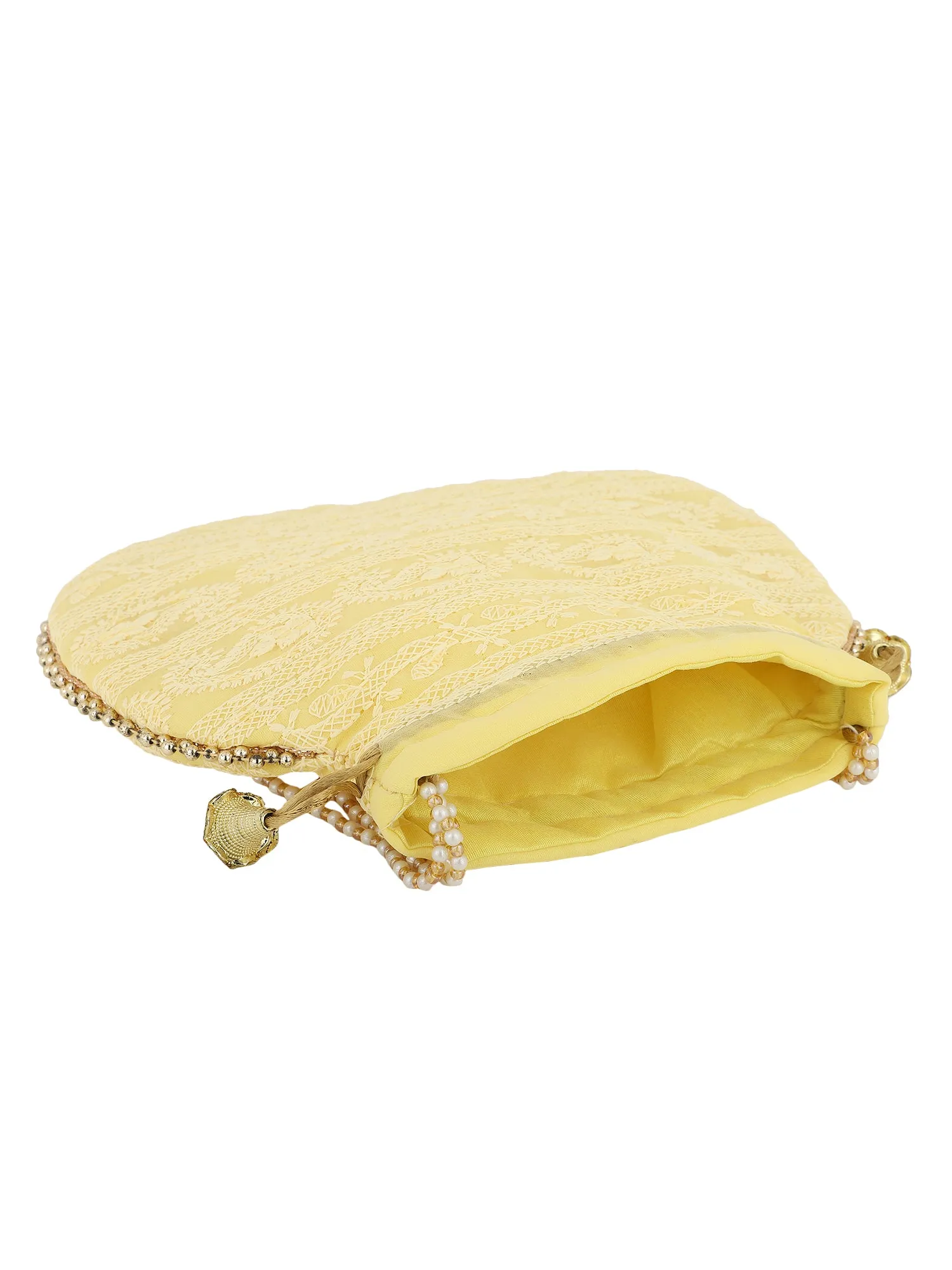 Yellow Potli Bag Clutch