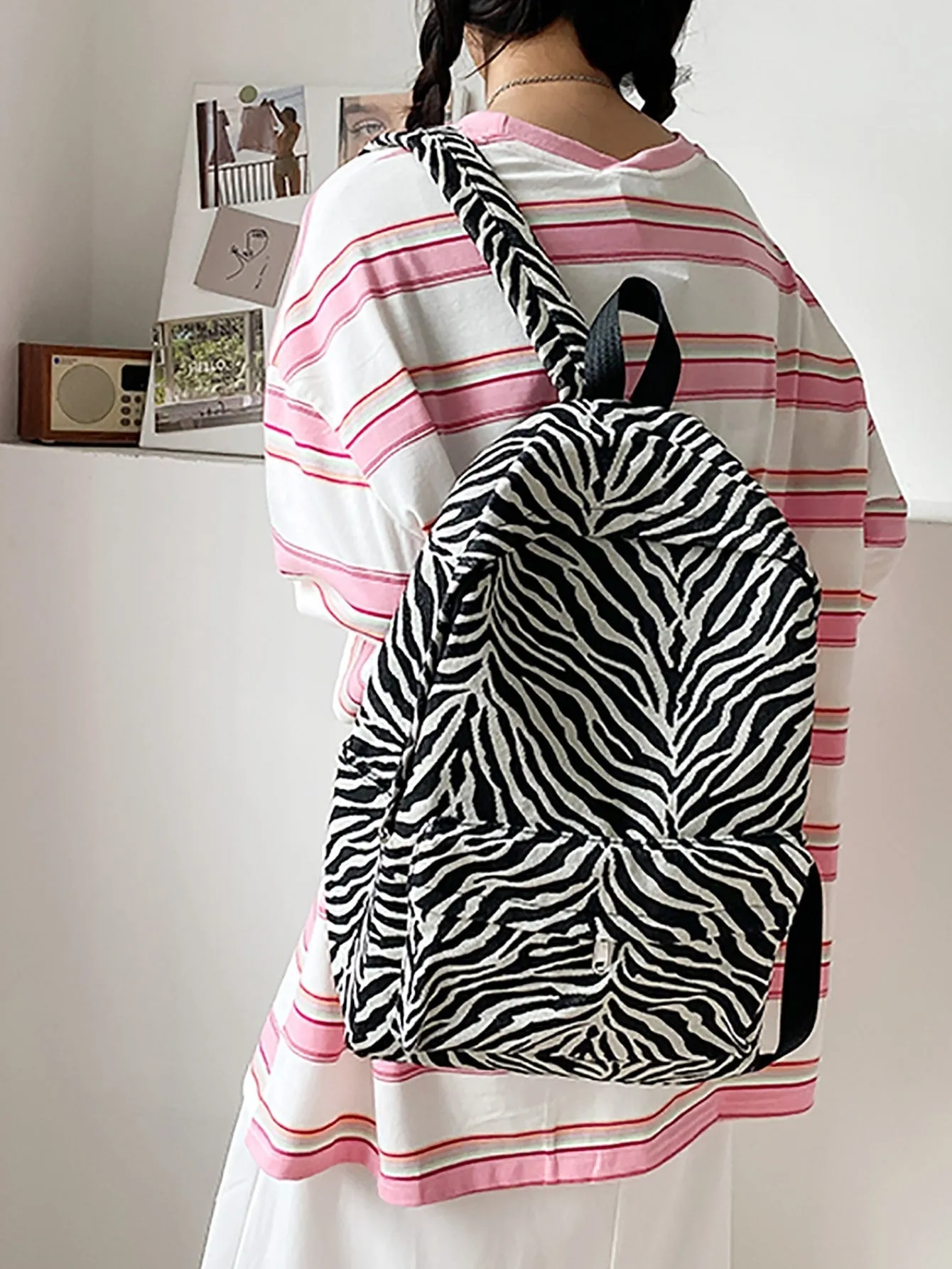 Zebra Striped Classic Backpack